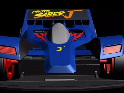3DMAX2018 4WD CAR racing 3D model-SYZS 3D model