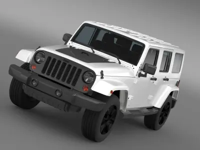 Jeep Wrangler Unlimited Altitude 2014 3D model