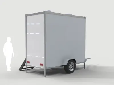 Restroom Trailer 3D model