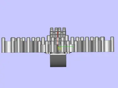  Luxury Diamond Cross Pendant 3D print model