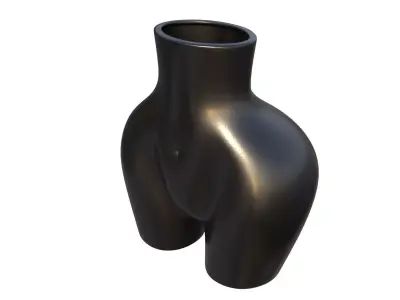 Female Body Desk Organizer 3D model 3D model