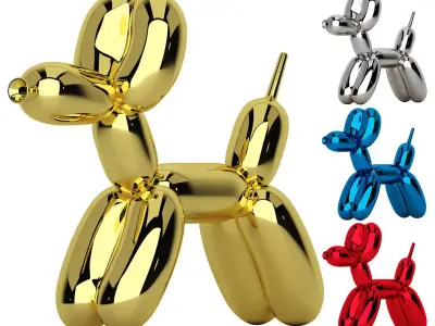 balloon dog 3D model buy