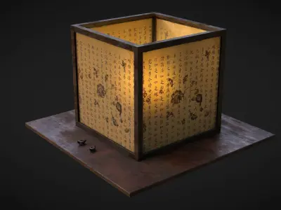 Lantern Low-poly 3D model