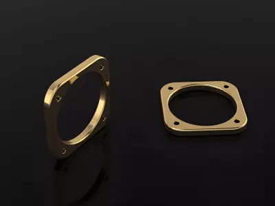 Square Ring Collection 48-60 size 3D print model