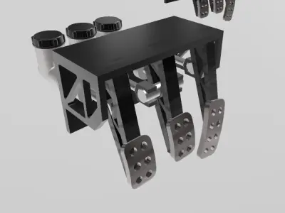 RACING PEDAL BOX WITH GIRLING CYLINDERS FOR SCALE AUTOS 3D print model
