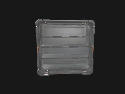 Quantum Flux Storage Array Morphogenic Cabinet Low-poly 3D model