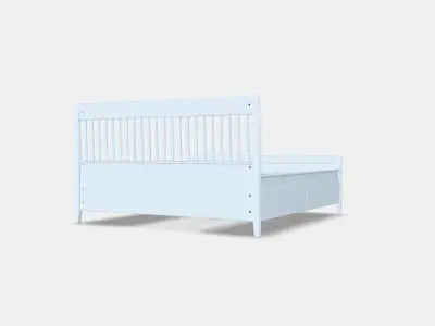 IDANAS Bed frame with storage 9 Low-poly 3D model