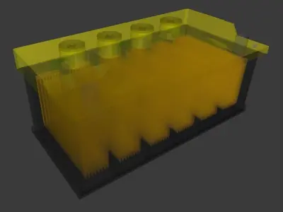 Car battery - akumulator Free 3D model