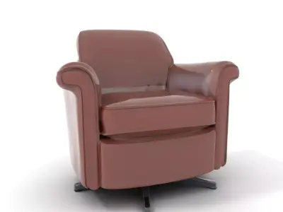 Luxurious Leather Armchair model pack Low-poly 3D model