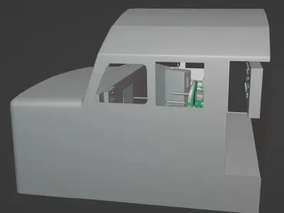 Diesel Train Locomotive GE P30CH Low-poly 3D model