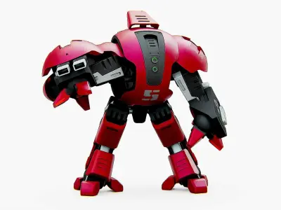 BATTLE DROID OKEANOS Rigged for Unreal Engine - Unity - MIXAMO 3D model