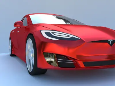 Tesla model s car 3D model