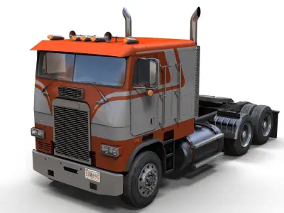 Freightliner FLT Low-poly 3D model