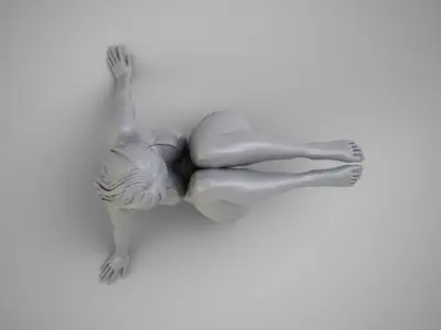 Woman Home Mood 5 3D print model
