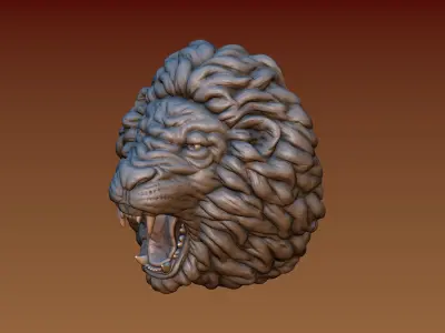 Lion head 3D print model