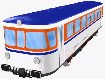 vt 26 diesel passenger railbus 3D model