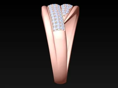 Diamond Ring - Womens Rings - N382232 3D print model