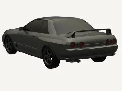 Nissan Skyline R32 GTR  Low-poly 3D model