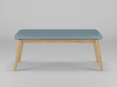 Heim Studio FUJI Bench 110x50x45 Low-poly 3D model