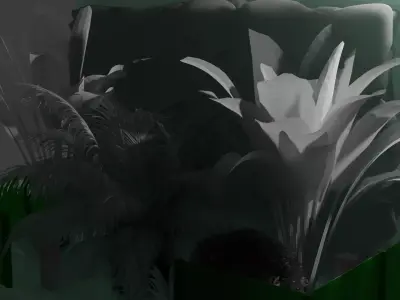 Garden Indoor - Game Ready 3D Model Low-poly 3D model