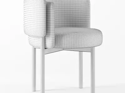 LB dining chair 3D model