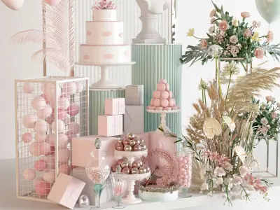 Floristry Fine art display 3D model