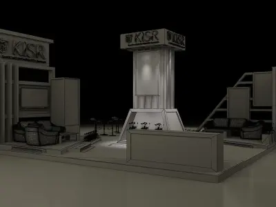Booth Exhibition Stand a140 3D model