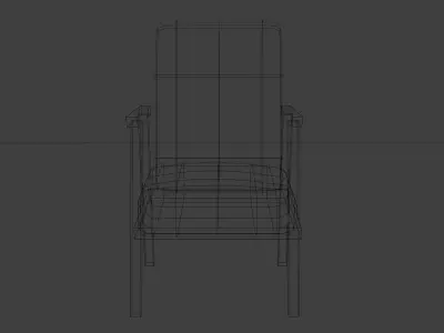 Chair Low-poly 3D model order