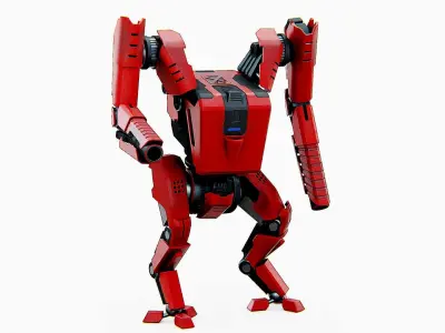 BATTLE DROID ONYX-5   Rigged for Unreal Engine - Unity - MIXAMO  3D model