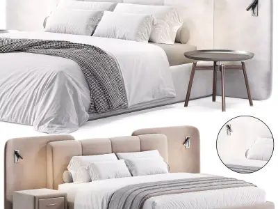 Evory Modern bed 3D model