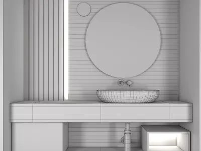 Bathroom furniture 02 Free 3D model