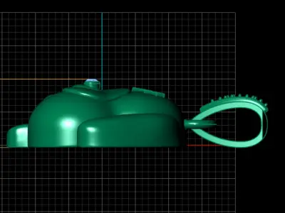 PUPPY  FACE PENDANT 3D PRINTABLE MODEL  3D print model