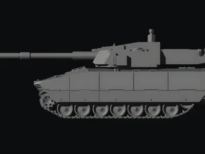 Otokar tulpar medium tank 3D print model