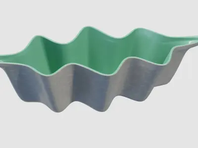 Poole Pottery Vase Ornamental Pot 3D model