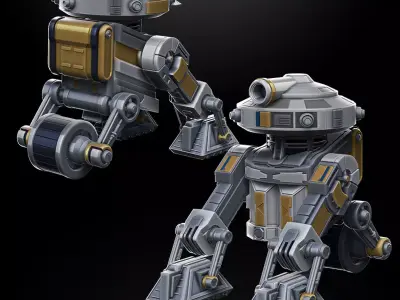 T7-01 Astromech Droid One12 Scale STL Files 3D print model