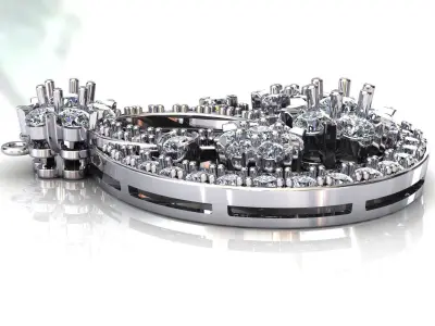 SnowFlake VCA Estate Pendant 3D print model