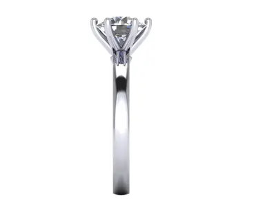 Solitaire Diamond Fashion Ring R7 3D print model