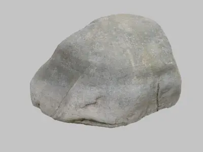 Gray Boulder - Varying LOD Free low-poly 3D model