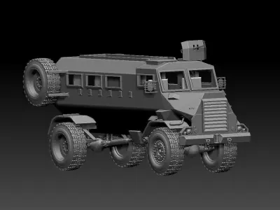 casspir military vehicle 3D print model