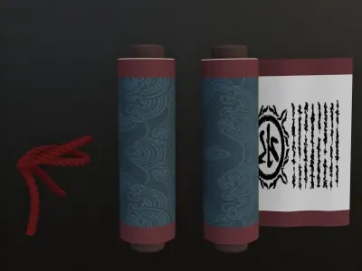  Naruto Water Scroll - Free 3D Printable Model - anime Free 3D print model