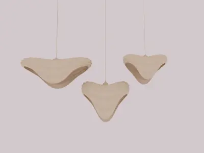 Heart Lighting Forest - Organic Pendant Lamp Design 3D model