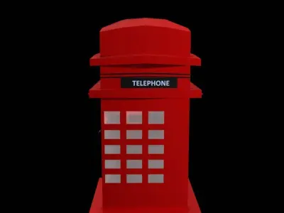 british telephone booth Free 3D model