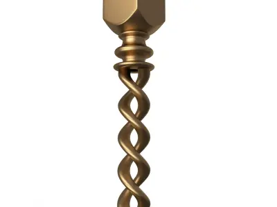 Baluster 04 Low-poly 3D model