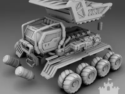 Truck 3D print model