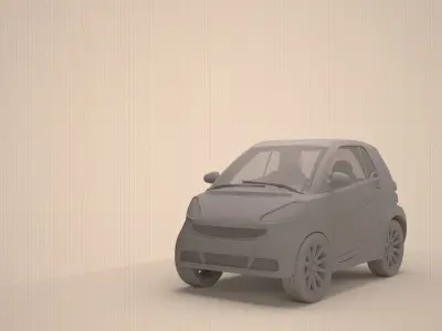 Smart car 3D model