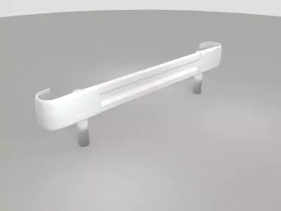 Guardrail - japanese - high poly 3D model