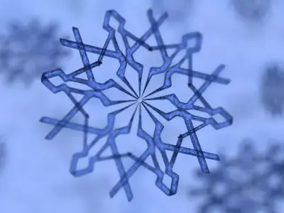 Snow Flakes Free 3D model