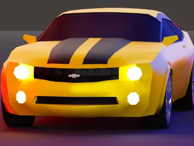 Chevrolet Camaro Low-poly 3D model