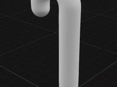 candy cane ornament 3D print model