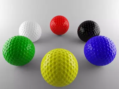Golf Balls Free 3D model